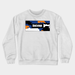 bleed orange army pattern Crewneck Sweatshirt